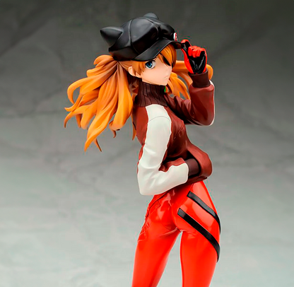 Evangelion - Asuka With A Kitten Hat Figure
