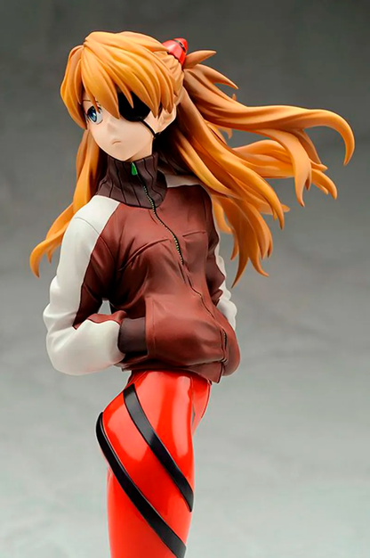 Evangelion - Asuka With A Kitten Hat Figure